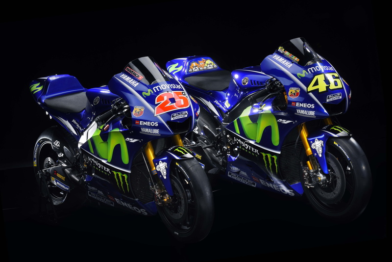 Yamaha YZR-M1, 8K, black, two, 5K, 4K, MotoGP, parked, sports, green, bike, HD, blue, floor