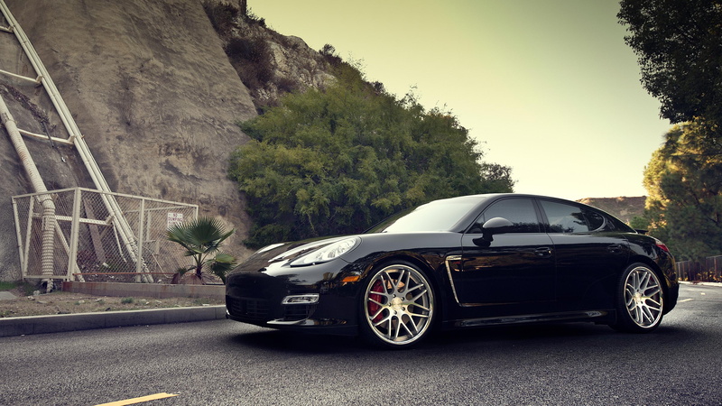 porsche, adv1, adv, panamera, 2K, sedan, cars, black, turbo, s