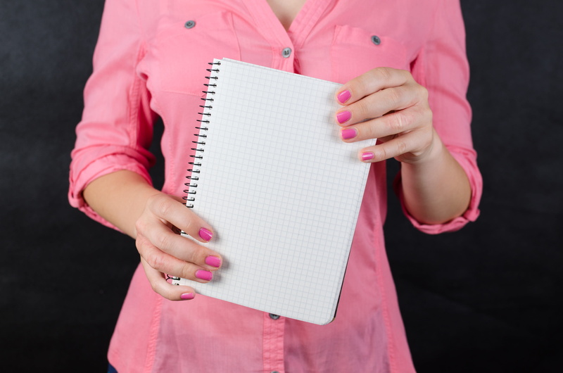 note, midsection, person, cute, notes, graphing, suit, pink color, teenager, education, woman, communication, job, mockup, learn, advertisement, document
