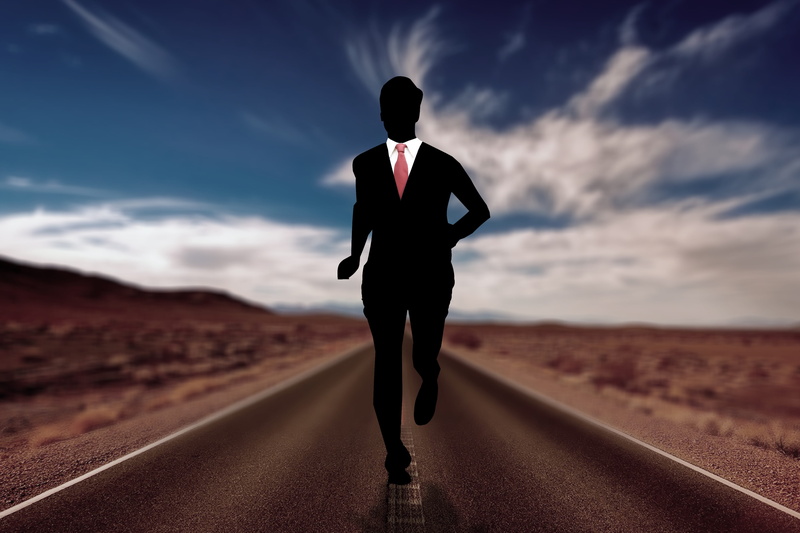 running, silhouette, race, landscape, real people, full length, sportsmanship, cloud - sky, run, stress, man, day, businessman, lifestyles, sporty, 4K