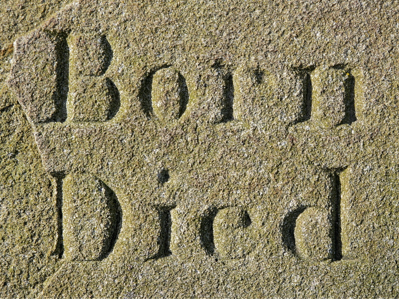 4K, printed, tombstone, wall - building feature, brown, end, inscription, number, no people, death, lifespan, beginning, outdoors, died, text, day, textured