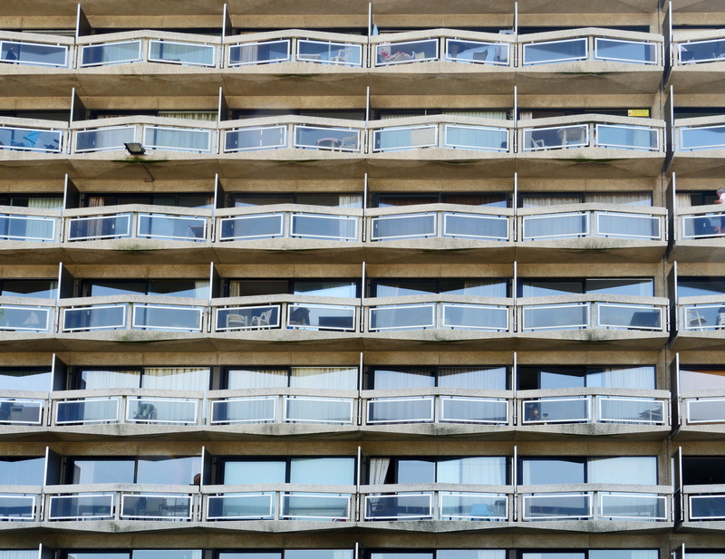 backgrounds, in a row, belgium, balcony, 4K, building, coast, modern, uniform, repetition, outdoors, apartments, building exterior, no people, apartment house