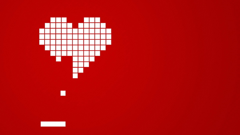 no people, red, copy space, cursor, computer icon, indoors, communication, technology, connection, marketing, computer monitor, 1080P, close-up, Heart