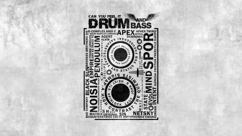 text, 1920x1080, feel, drum, music, bass, black, can, drum and bass, 1080P, dnb, white