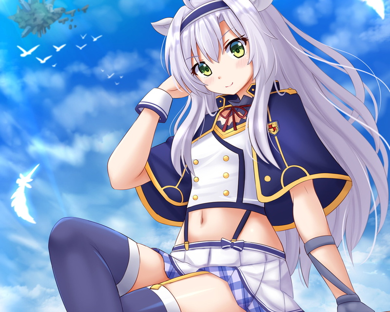 White Hair, Anime, Sistine Fibel, Rokudenashi Majutsu Koushi to Akashic Records, 1080P