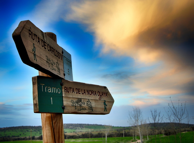 communication, 5K, nature, poster, western script, land, direction, signals, symbol, sky, information sign, outdoors, sunset, landscape, clouds, guidance