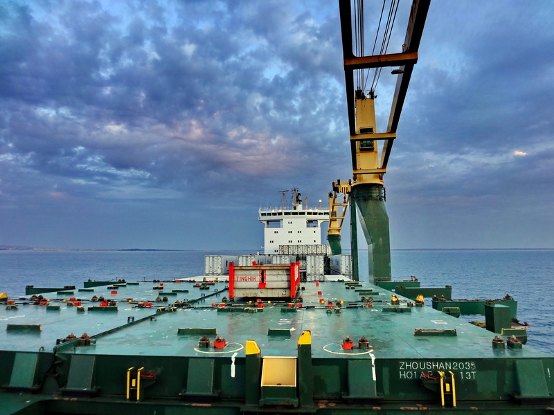 outdoors, cloud - sky, freight transportation, the hassan ii mosque, sky, built structure, nautical vessel, machinery, shipping, no people, commercial dock