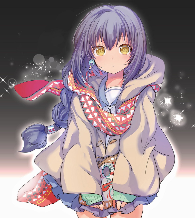 720P, yellow eyes, Golden Eyes, purple hair, Jahy-sama wa Kujikenai!, loli, braided hair