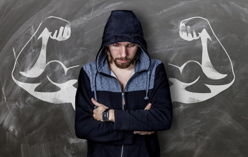 disappointment, men, facial hair, graffiti, chalk, standing, pose, lifestyles, body, young, man, hood, 1080P, hood - clothing, model, disappointed, adult