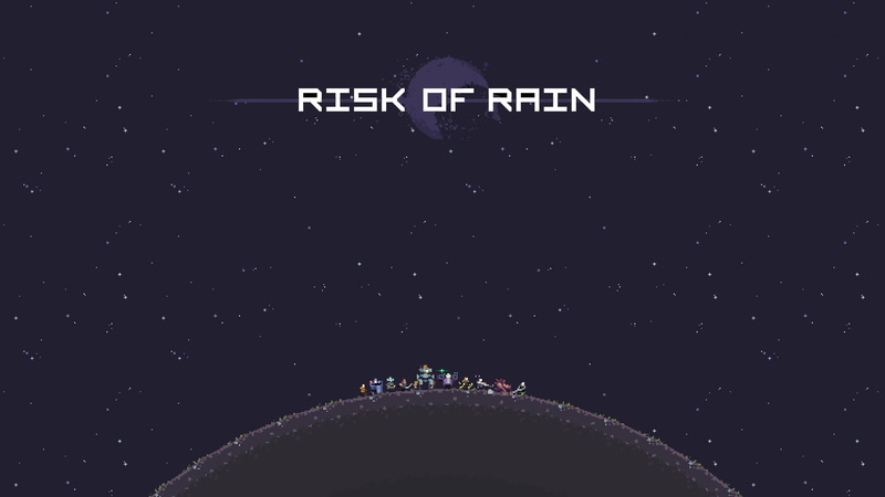 video games, typography, Risk of Rain, 1080P