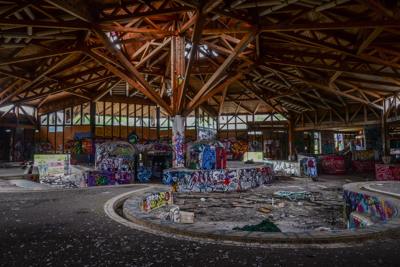warehouse, built structure, grafitti, urbex, roof, day, transportation, urban adventure, painted, empty, neukolln, damaged, interior, urban exploration