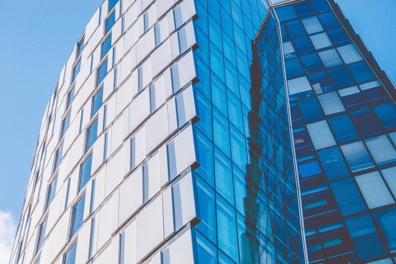 finance, steel, architecture, glass - Material, urban Scene, office Building, tall - High, blue, outdoors, city, modern, tower, window, low angle view