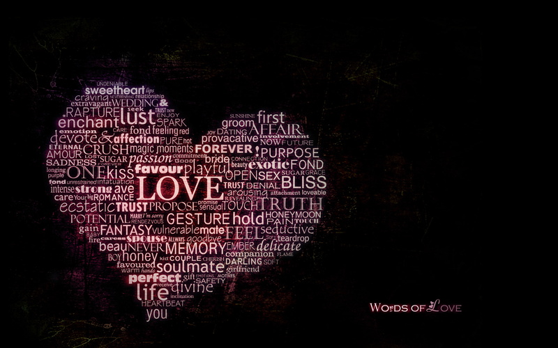 heart, grammar, 2K, words, love