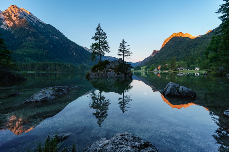 forest, scenics, Bayern, beauty In Nature, mit, water, tree, outdoors, Camping, body of water, reflection, mountain Range, Natur, Travel, green, landscape