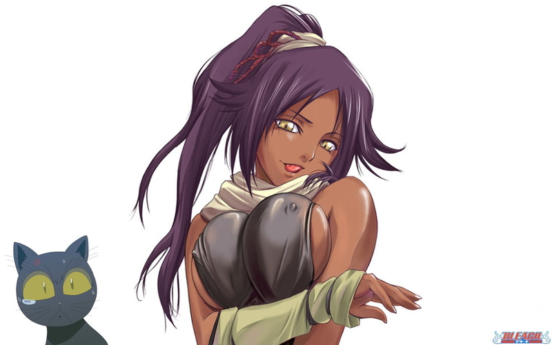 bleach, 720P, art, shihouin, x, hd, Shihouin Yoruichi, yoruichi, anime