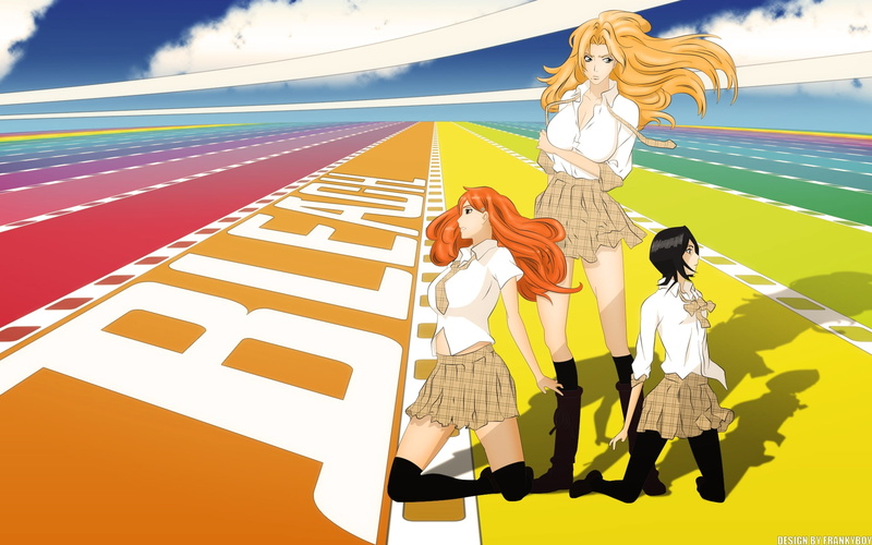 Inoue Orihime, kuchiki, x, rukia, hd, anime, orihime, bleach, rangiku, inoue, matsumoto, art, 1080P