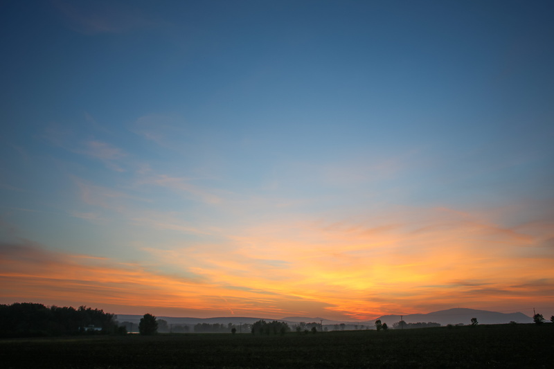 tranquility, sunset, Down, sky, outdoors, sunlight, dusk, non-urban scene, land, cloud - Sky, copy space, cloudscape, The Sun, landscape, nature, beauty in nature