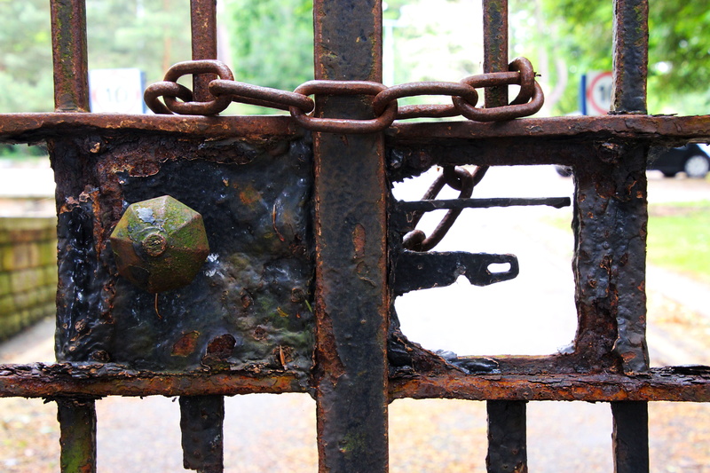 old, door, private, safety, security, weathered, deterioration, protection, padlock, day, lock, entrance, nature, steel, gate, privacy, iron - metal, chain