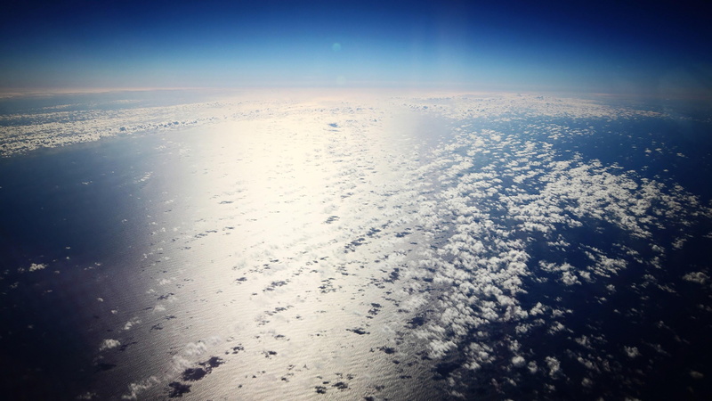 high up, great, above, outdoors, blue, scenics - nature, atmosphere, softness, water, cloudscape, ocean, view, sky, heart, 4K, urban skyline, aerial view
