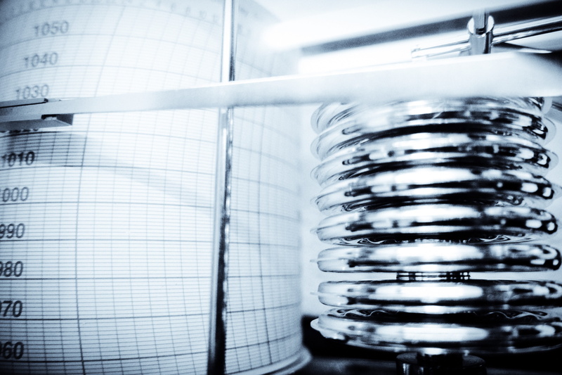 air pressure, silver colored, barometer, focus on foreground, no people, industry, equipment, steel, abundance, 4K, large group of objects, technology
