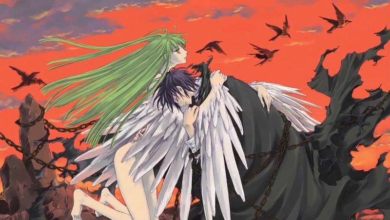 720P, hd, lelouch, code, cc, lamperouge, anime, geass, angels, wings, x, art