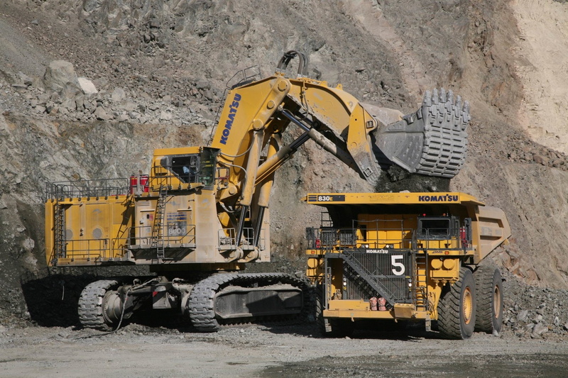 Excavator, Komatsu 830E, Komatsu PC8000, Dump Truck, Vehicles, 1080P