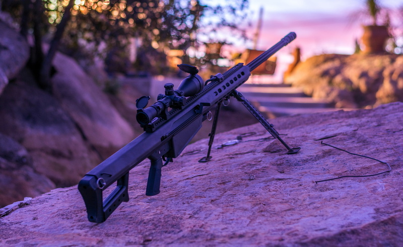 heavy, self-loading, sniper, Barrett M82, rifle, 1080P
