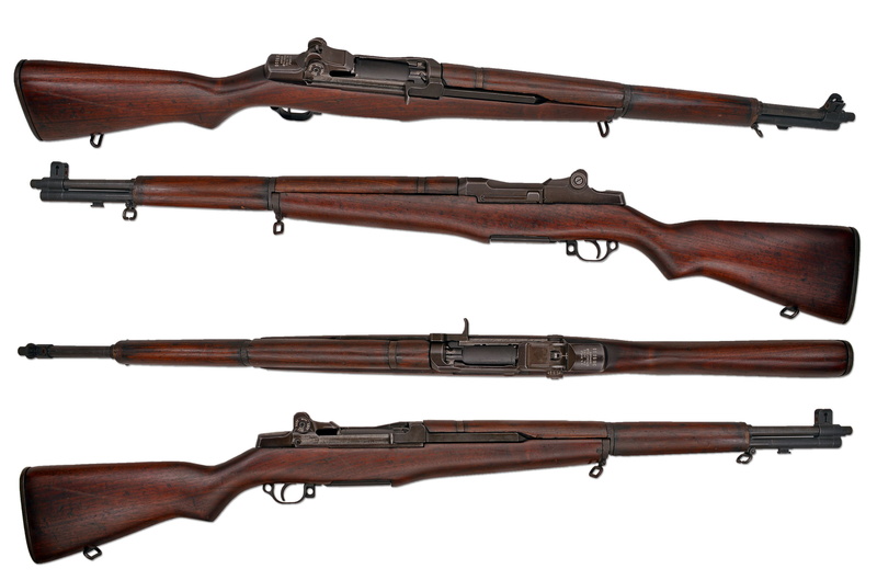 white background, cut out, the past, 2K, gun, self-loading, indoors, close-up, studio shot, M1 Garand, wood - material, aggression, collage, security