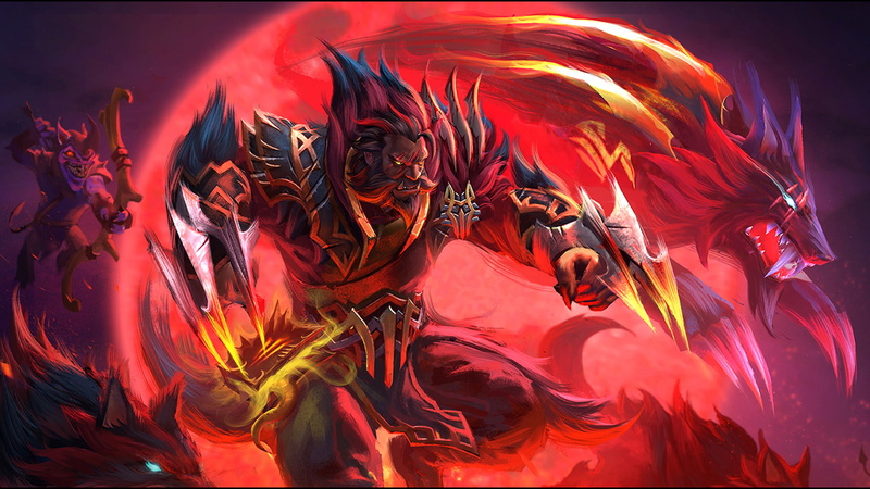 mark, dota, lycan, heroes, warrior, 1080P, moon, screen, hd