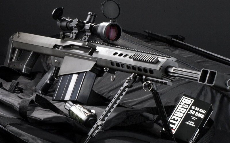 sniper rifle, anti-materiel, Light fifty, ammunition, M82A1, bag, black, M107, rifle, bullets, M82, sniper, 4K, gray, scope, Barrett