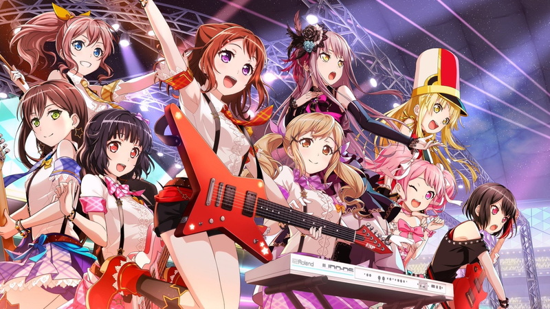 Anime, Arisa Ichigaya, 1080P, Saaya Yamabuki, Kasumi Toyama, BanG Dream!, Tae Hanazono, Rimi Ushigome