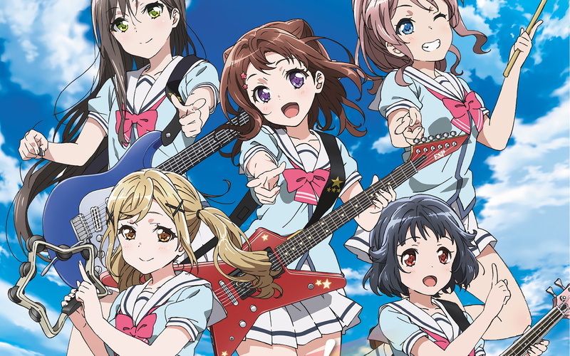 Kasumi Toyama, Tae Hanazono, 1080P, Saaya Yamabuki, BanG Dream!, Anime, Rimi Ushigome, Arisa Ichigaya