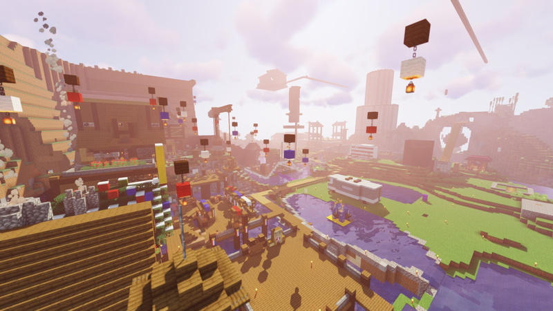 Minecraft, shaders, house, camper van, 1080P, dream smp