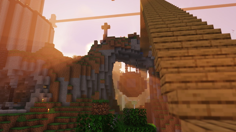 Minecraft, dream smp, shaders, 1080P, hanging house