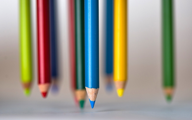 1080P, colorful, pencils