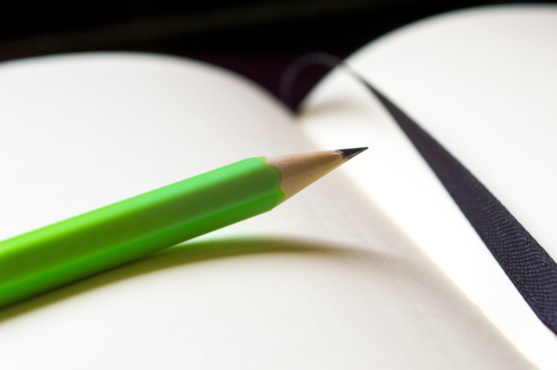 writing instrument, placed, sharp, to write, green color, communication, white color, page, stationery, book, notes, draw, paper, water, green, library