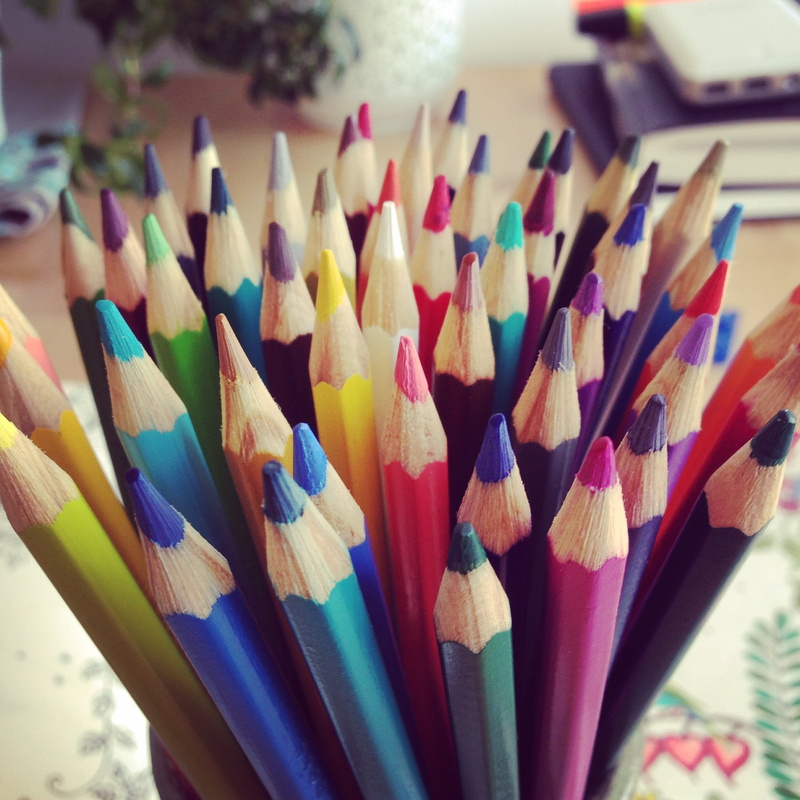 large group of objects, paint, art, colorful, art and craft equipment, variety, colored pencils, pencils, color, no people, colour pencils, different colored crayons