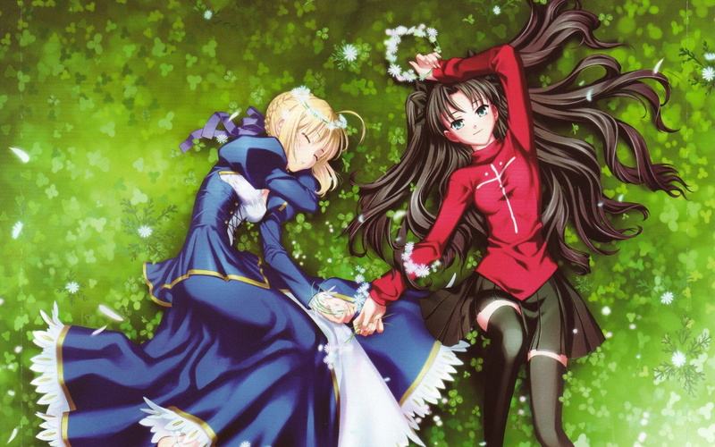art, fatestay, Tohsaka Rin, 720P, saber, hd, anime, Fate/stay Night, x, rin, series, unlimited, blade, stay, night, works, tohsaka, fate