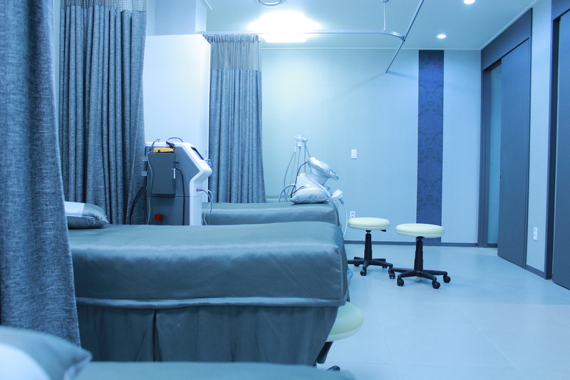 furniture, illuminated, lighting equipment, luxury, no people, absence, domestic room, room, clean, indoors, curtain, blue, medical, relaxation, architecture