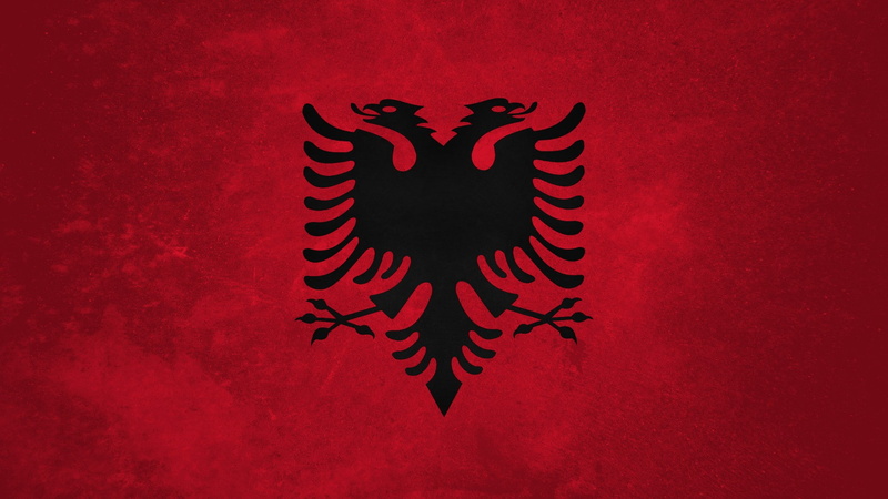 1080P, Albania, flag