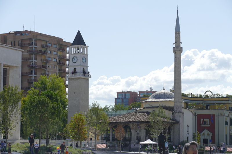 place of worship, spirituality, 5K, yers, nature, building, day, mosque, group of people, incidental people, city, albania, history, religion, building exterior