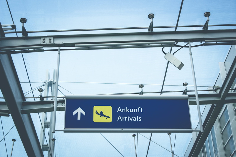western script, 2K, international, ankunft, Travel, departure, sign, information, arrow symbol, air traffic, signage, Arrival, road, information symbol
