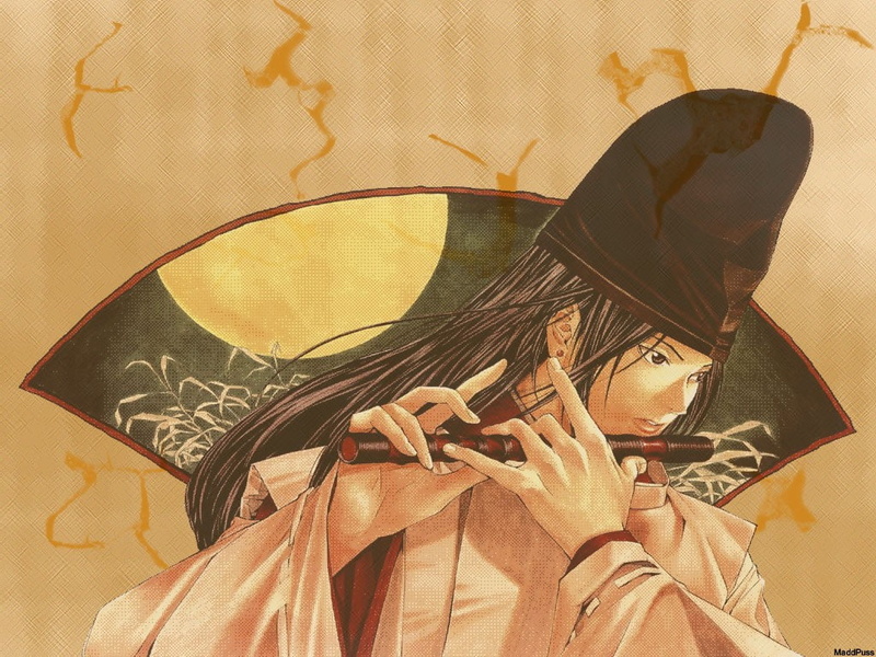art and craft, wall - building feature, headshot, Hikaru no Go, portrait, music, creativity, young women, day, adult, one person, mid adult, Fujiwara no Sai
