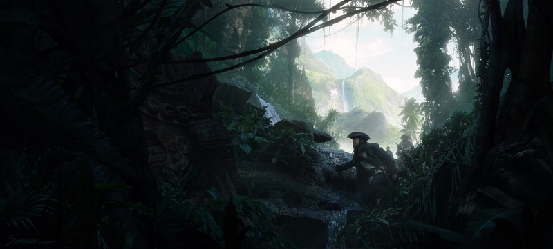 fantasy art, mountains, 1080P, piracy