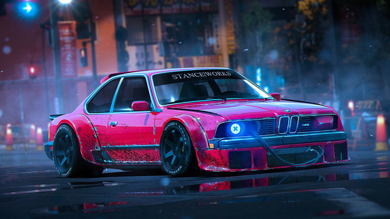 1080P, black, red, Tuner Car, BMW, blue, BMW e46 turbo, 2 seater, BMW E36