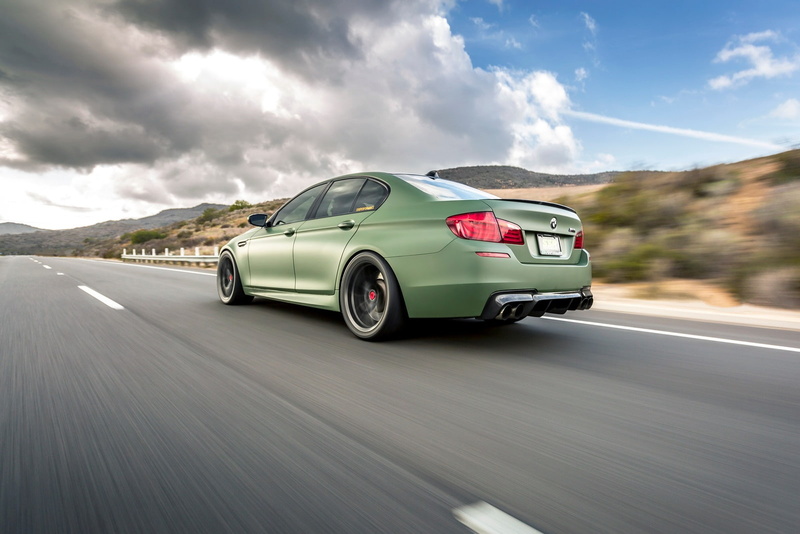 cars, bmw, green, f10, aero, military, vorsteiner, modified, 720P, wheels, (m5)