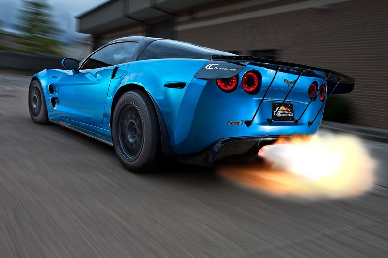 chevrolet, zr1, 2009, blue, cars, corvette, modified, 1080P