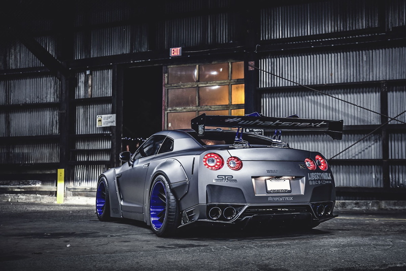 Nissan GT-R, car, vehicle, modified, 1080P, silver cars, Nissan
