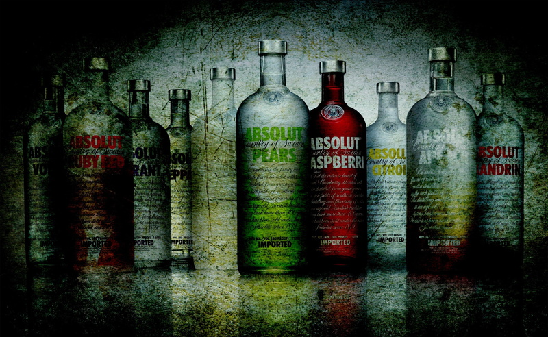 vignette, container, several, absolut vodka, drink, Grunge, 2K, Bottles, glass, wine bottle, refreshment, Vodka, no people, indoors, alcohol, bottle, absolute