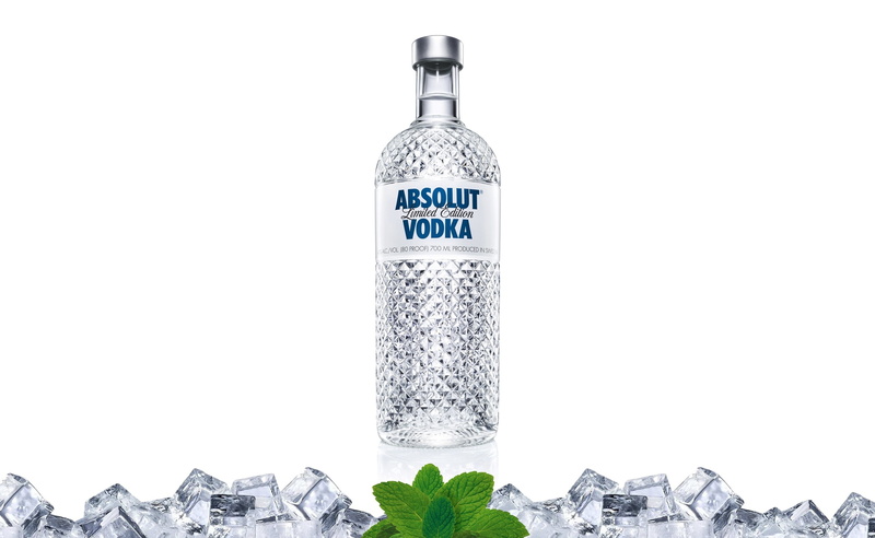 transparent, mint leaves, bottle, no people, White, freshness, absolut, healthcare and medicine, cut out, communication, single object, nature, absolut vodka